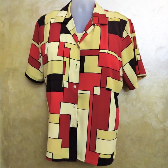 2-in-1 Blouse by Notations Like New 1X - Picture 2 of 4